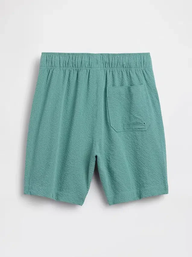 Kids 5" Seersucker Swim Trunks