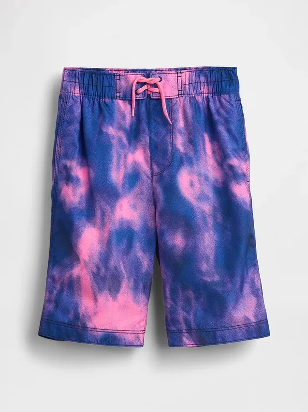 Kids 8" Recycled Swim Board Shorts