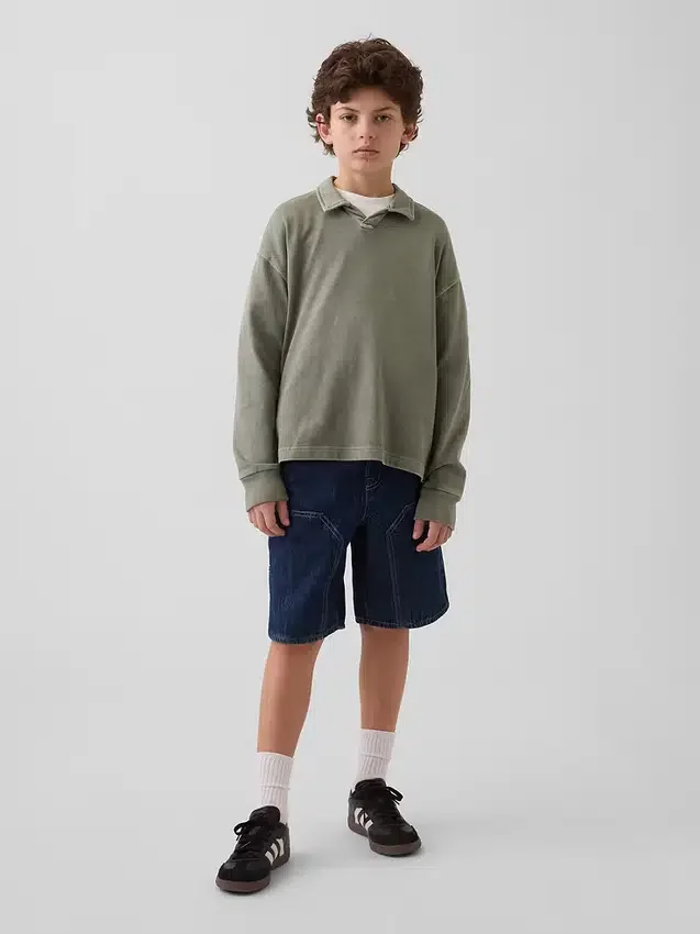 Kids '90S Loose Easy Denim Carpenter Shorts