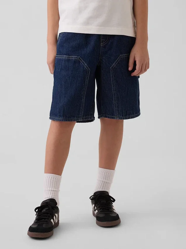 Kids '90S Loose Easy Denim Carpenter Shorts