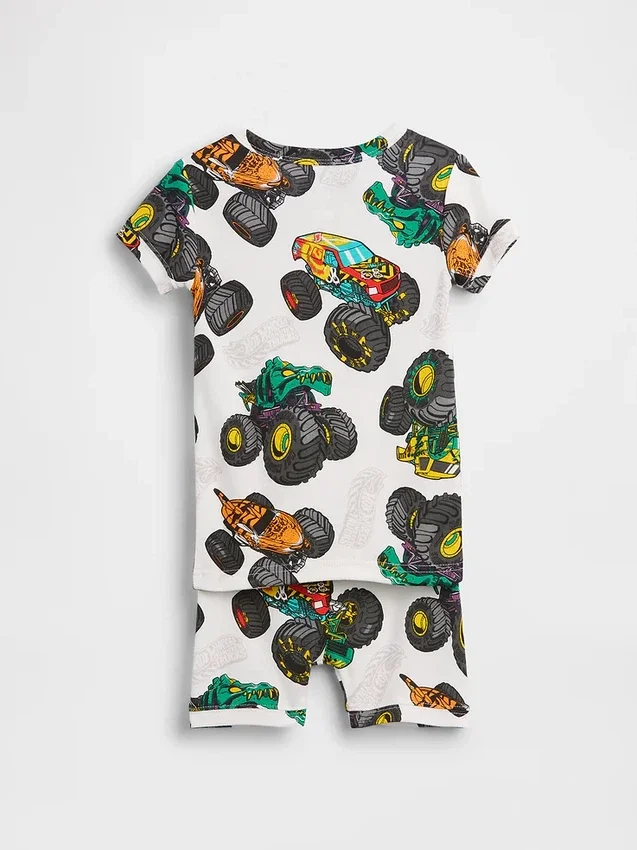 Kids & Baby Hot Wheels Organic Brushed Cotton Pj Short Set