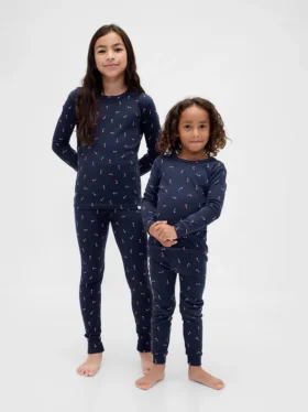 Kids & Baby Organic Brushed Cotton Holiday Pj Set