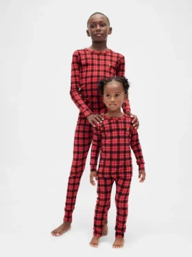 Kids & Baby Organic Brushed Cotton Holiday Pj Set