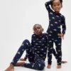Kids & Baby Organic Brushed Cotton Holiday Pj Set