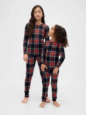 Kids & Baby Organic Brushed Cotton Holiday Pj Set