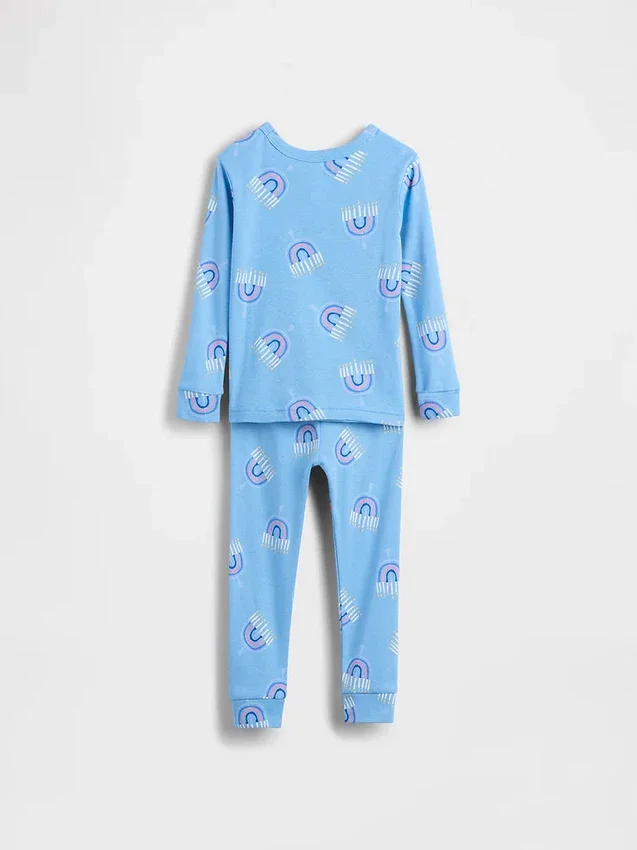 Kids & Baby Organic Brushed Cotton Holiday Pj Set