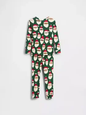 Kids & Baby Organic Brushed Cotton Holiday Pj Set
