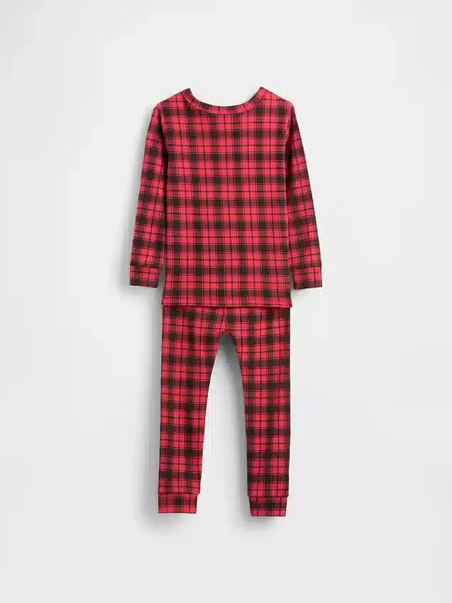 Kids & Baby Organic Brushed Cotton Holiday Pj Set