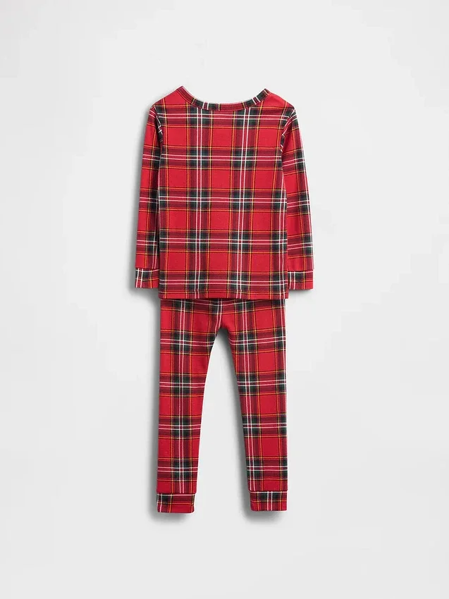 Kids & Baby Organic Brushed Cotton Holiday Pj Set