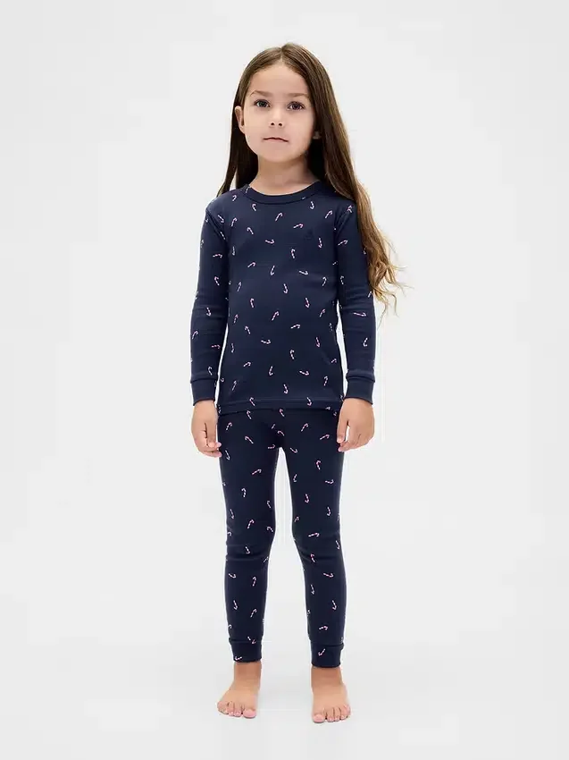 Kids & Baby Organic Brushed Cotton Holiday Pj Set