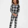 Kids & Baby Organic Brushed Cotton Holiday Pj Set