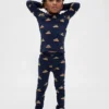 Kids & Baby Organic Brushed Cotton Holiday Pj Set