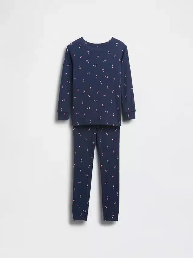 Kids & Baby Organic Brushed Cotton Holiday Pj Set