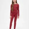 Kids & Baby Organic Brushed Cotton Holiday Pj Set