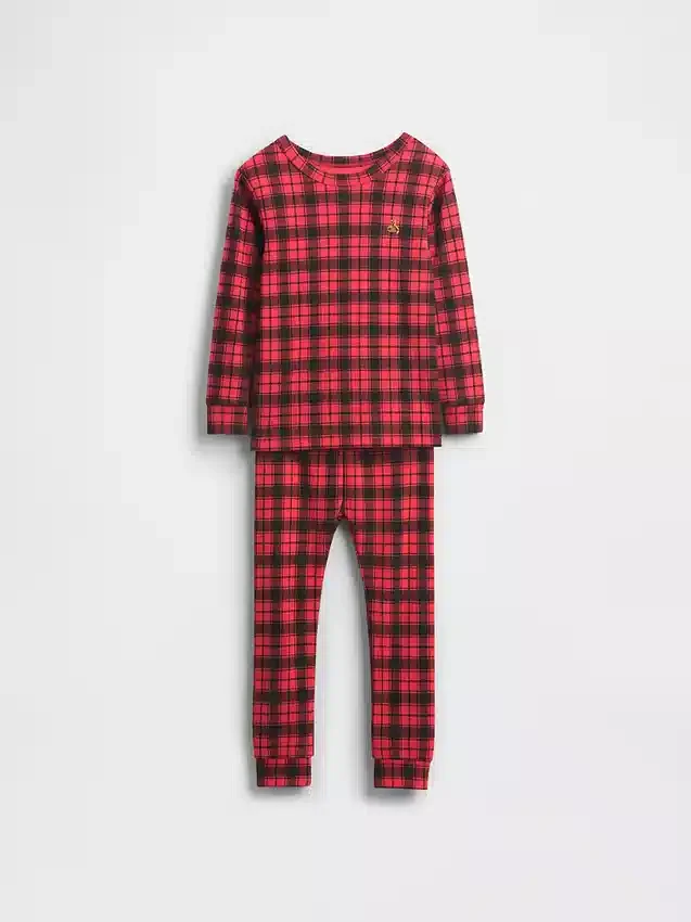 Kids & Baby Organic Brushed Cotton Holiday Pj Set
