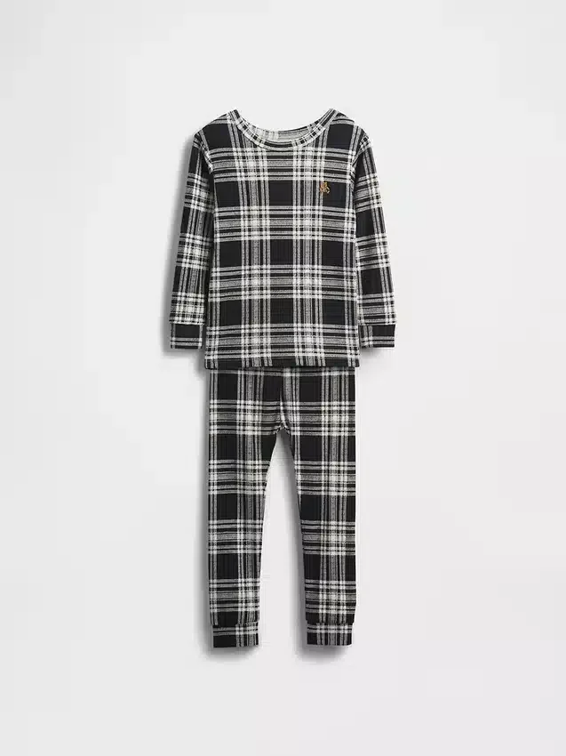 Kids & Baby Organic Brushed Cotton Holiday Pj Set
