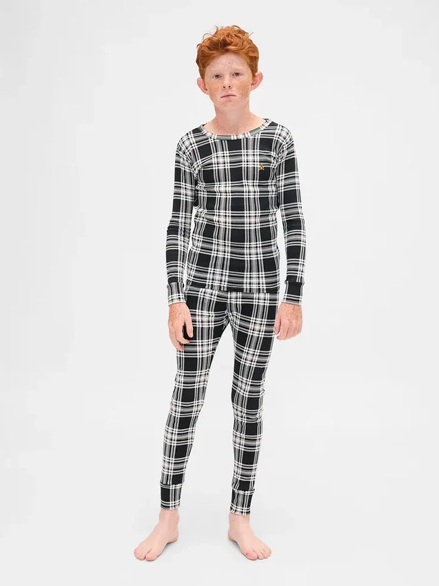 Kids & Baby Organic Brushed Cotton Holiday Pj Set