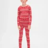 Kids & Baby Organic Brushed Cotton Holiday Pj Set