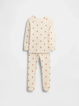 Kids & Baby Organic Brushed Cotton Pumpkin Bear Pj Set