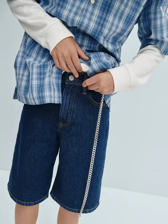 Kids Baggy Denim Shorts