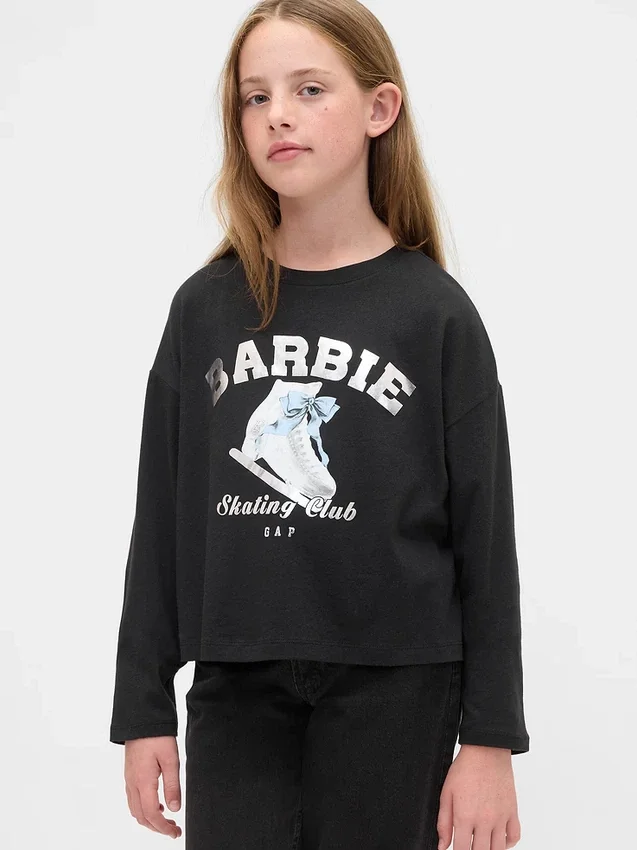 Kids Barbie Oversized Graphic T-Shirt