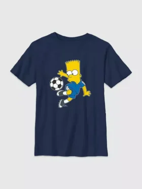 Kids Bart Simpson Soccer Graphic Tee