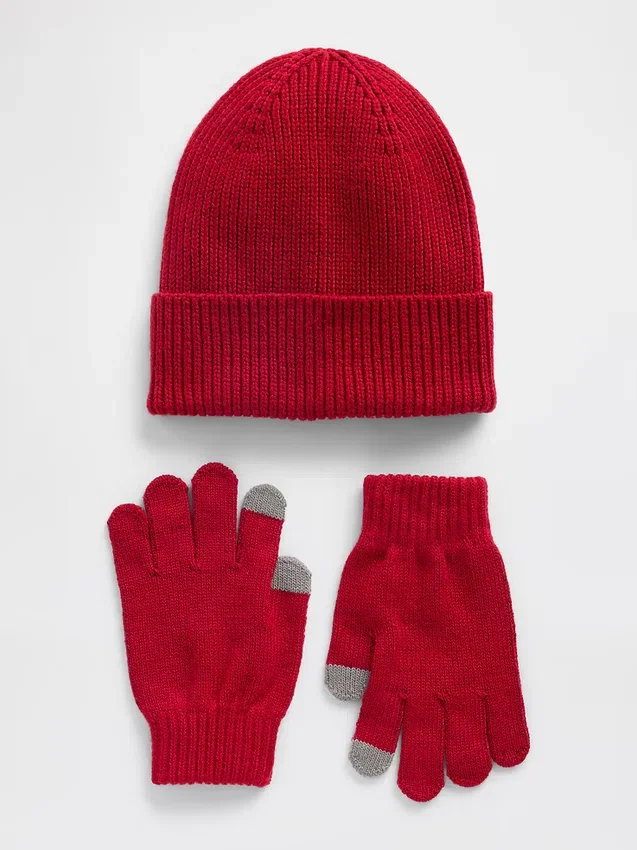 Kids Beanie & Gloves Set
