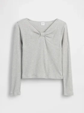 Kids Bow-Neck T-Shirt