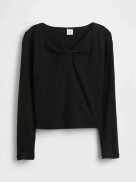 Kids Bow-Neck T-Shirt