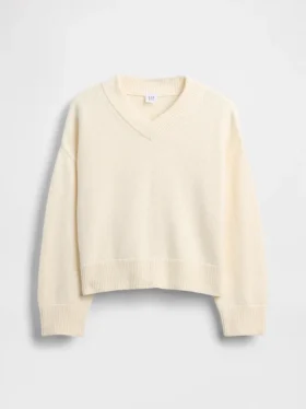 Kids Boxy V-Neck Sweater