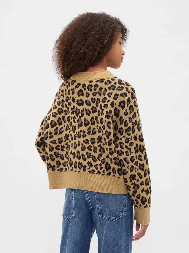 Kids Boxy V-Neck Sweater