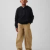Kids Brushed Cargo Baggy Taper Pants