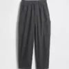 Kids Brushed Cargo Baggy Taper Pants