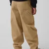 Kids Brushed Cargo Baggy Taper Pants