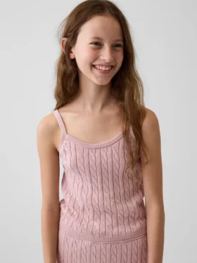 Kids Cable-Knit Sweater Cami