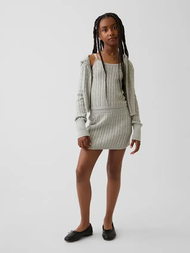 Kids Cable-Knit Sweater Cami