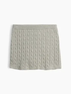 Kids Cable-Knit Sweater Skort