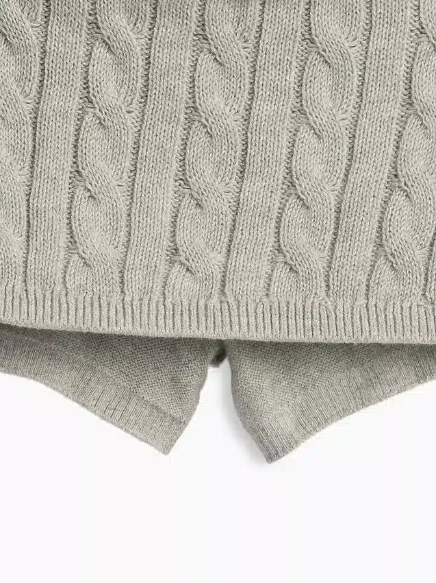 Kids Cable-Knit Sweater Skort