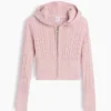 Kids Cable-Knit Sweater Zip Hoodie