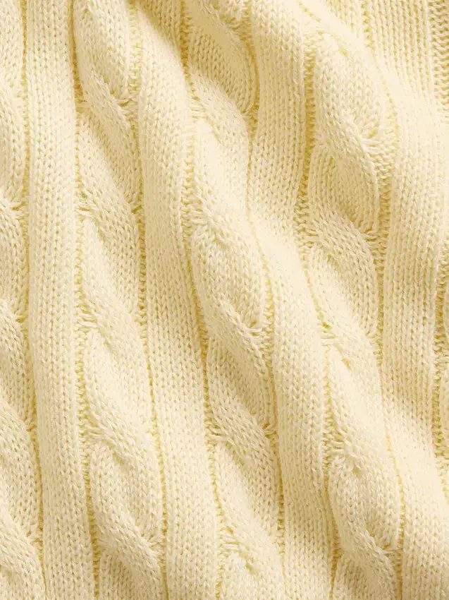 Kids Cable-Knit Sweater Zip Hoodie