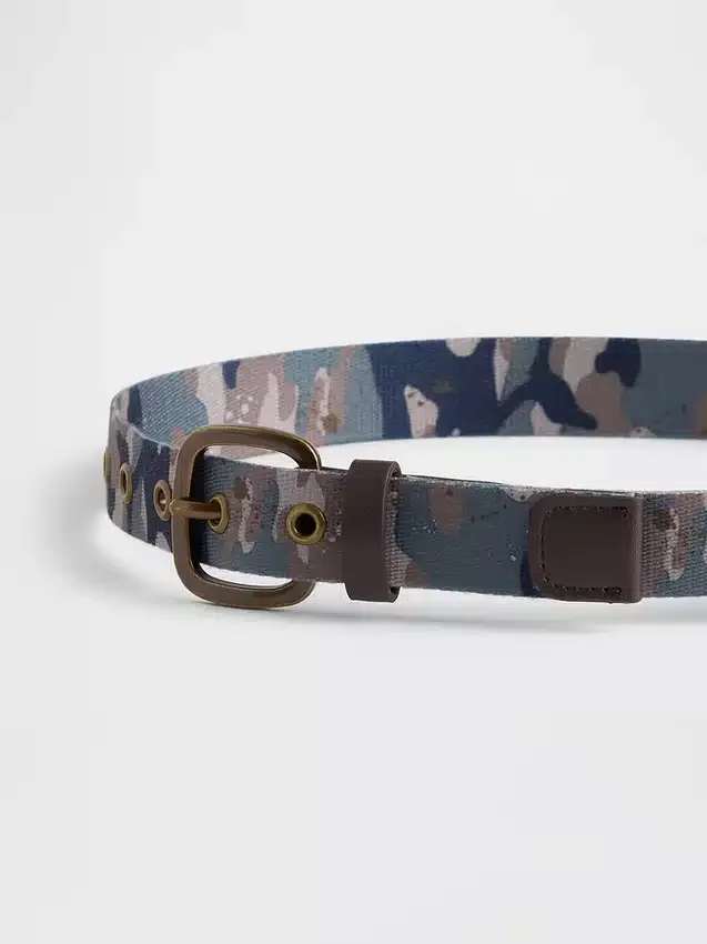 Kids Camo Webbed Belt