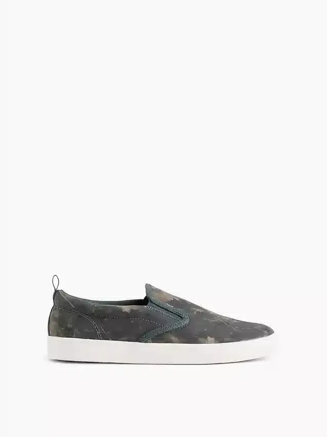 Kids Canvas Camo Slip-On Sneakers