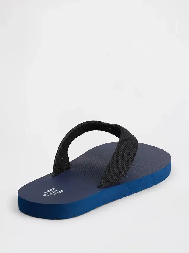 Kids Canvas Flip Flops