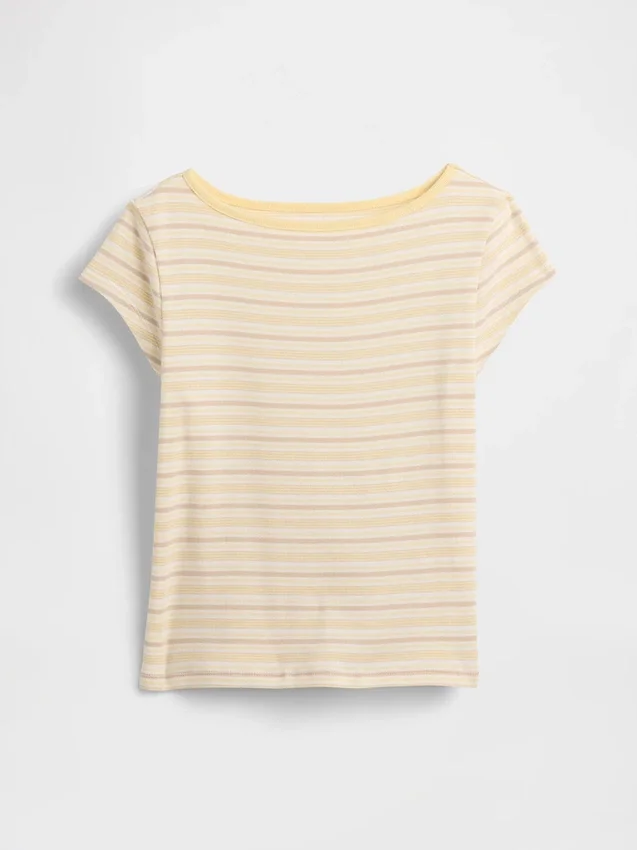 Kids Cap-Sleeve Fitted T-Shirt