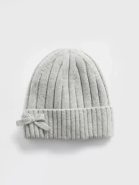 Kids Cashsoft Bow Beanie
