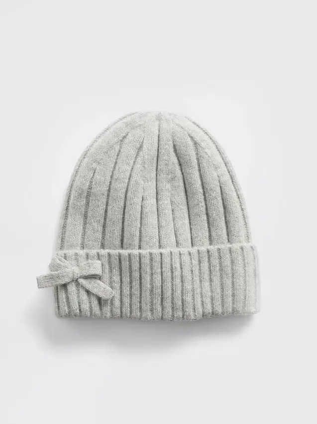 Kids Cashsoft Bow Beanie