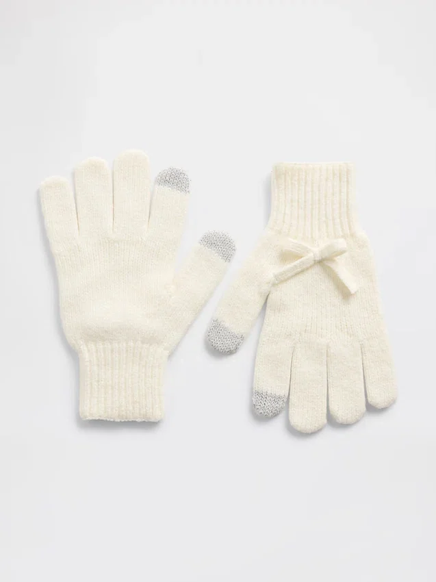Kids Cashsoft Bow Gloves