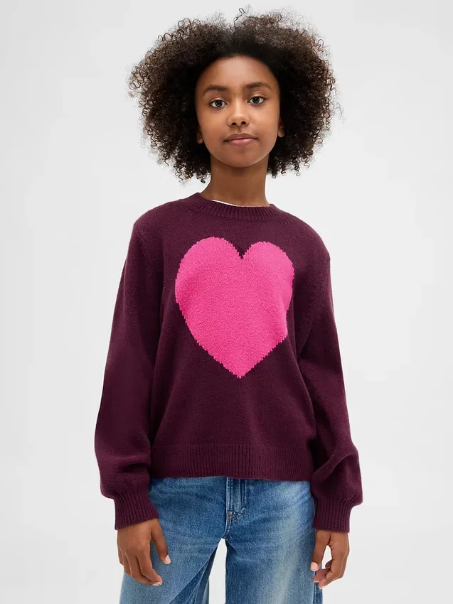 Kids Cashsoft Crewneck Sweater
