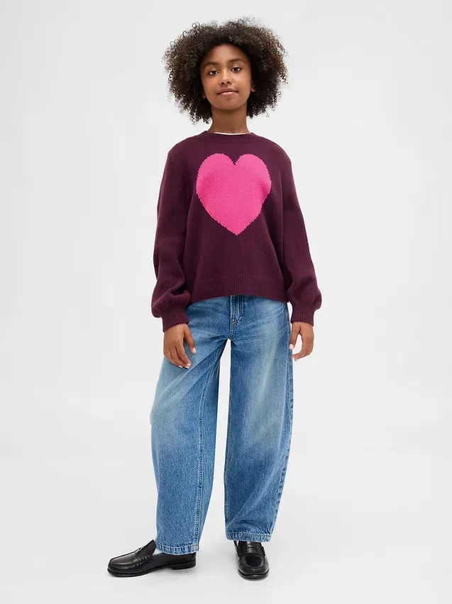 Kids Cashsoft Crewneck Sweater