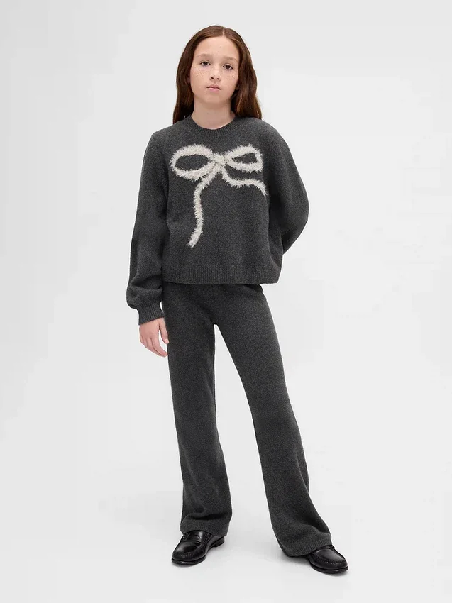 Kids Cashsoft Flare Sweater Pants